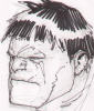 Hulk head sketch Hulk head sketch