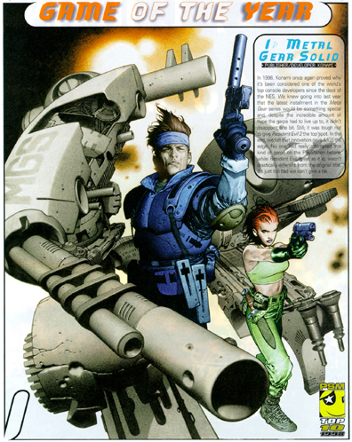 Color Playstation Magazine w/ cover enhancements